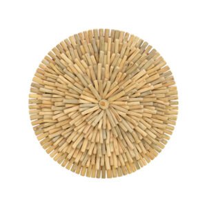 Διακοσμητικό τοίχου Decofy Inart drift ξύλο σε φυσική απόχρωση Φ60x5εκ