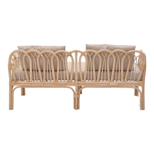 Σαλόνι Ytrone-Siderty House Genius σετ 2τεμ rattan σε φυσική απόχρωση - Image 5