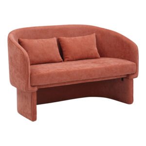 Καναπές διθέσιος Playmob House Genius ύφασμα σε κεραμιδί απόχρωση 128x65x79εκ