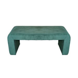 Σκαμπό Gagga Inart βελούδο σε πράσινη απόχρωση 110x40x45εκ