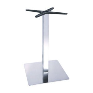 Βάση τραπεζιού Galax House Genius αλουμινίου σε ασημί απόχρωση 45x45x72εκ