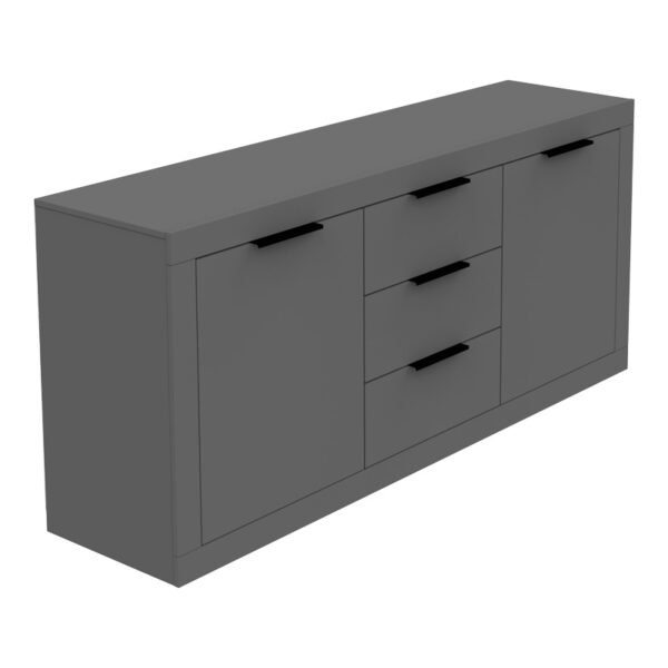 Μπουφές Doha House Genius σε ανθρακί απόχρωση 180x45x80.5εκ
