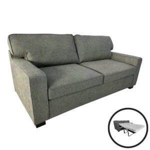 Καναπές-κρεβάτι διθέσιος Polaris House Genius ύφασμα σε χακί απόχρωση181x91x83εκ