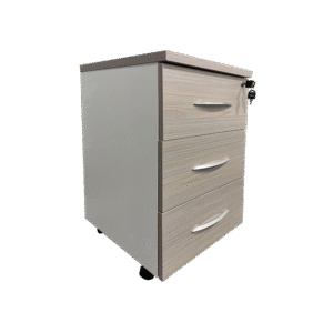 Συρταριέρα γραφείου τροχήλατη Armadi House Genius σε sonoma-λευκή απόχρωση 40x40x55εκ