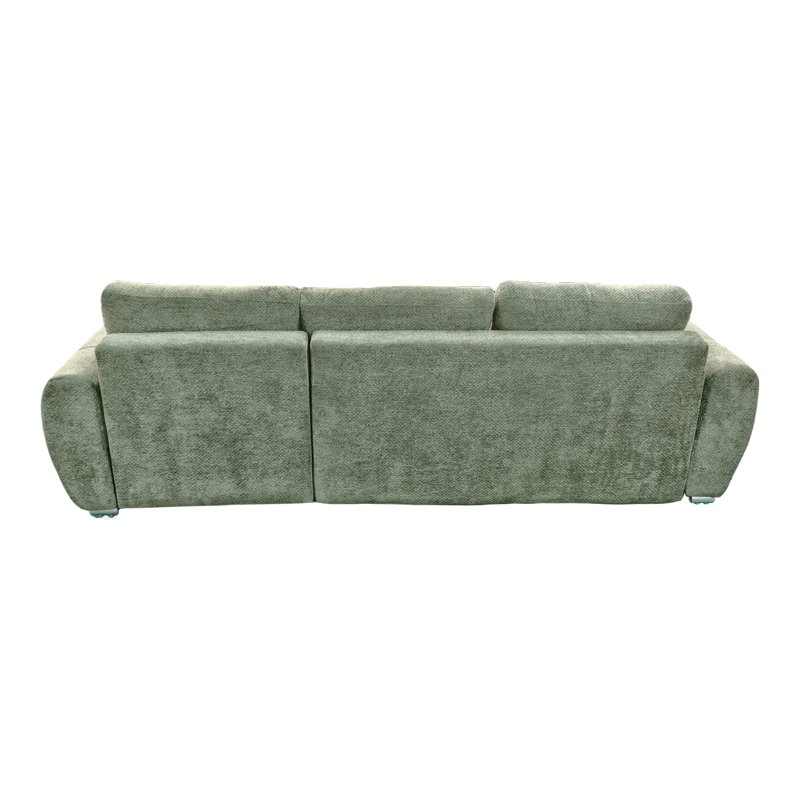 Γωνιακός αναστρέψιμος καναπές-κρεβάτι Vivad House Genius ύφασμα σε μέντα απόχρωση 275x164x91εκ - Image 5