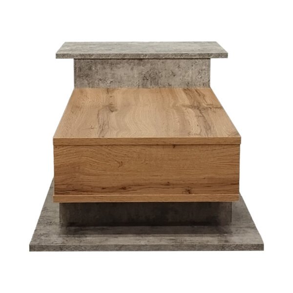 Τραπέζι σαλονιού Nuvele House Genius σε γκρι antique-sonoma απόχρωση 90x50x35εκ - Image 4