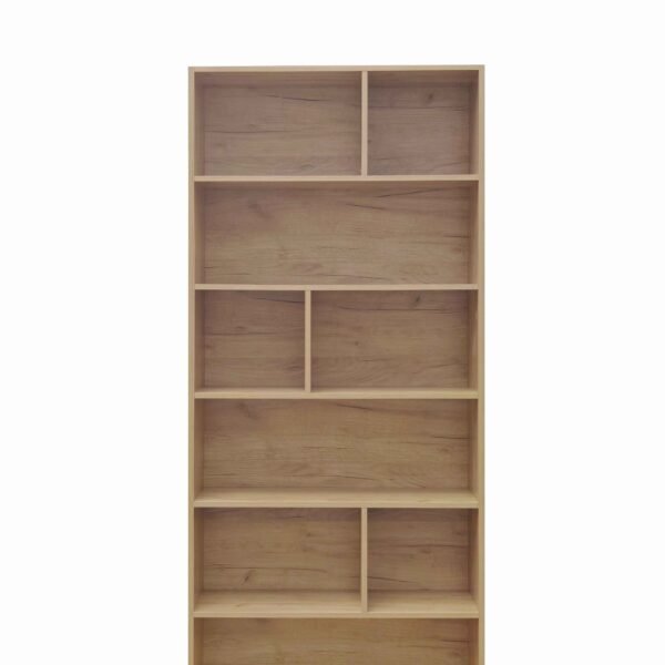Βιβλιοθήκη Evergin House Genius mdf σε oak απόχρωση 80x30x180εκ