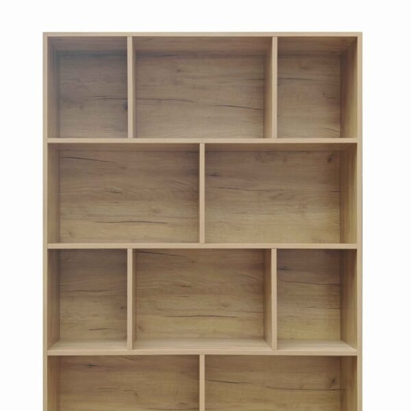 Βιβλιοθήκη Evergin House Genius mdf σε oak απόχρωση 100x30x135εκ