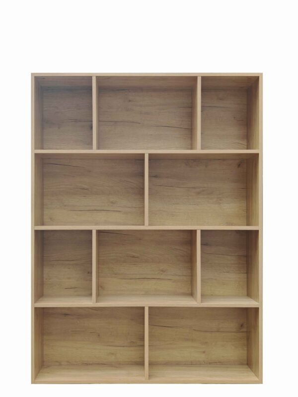 Βιβλιοθήκη Evergin House Genius mdf σε oak απόχρωση 100x30x135εκ