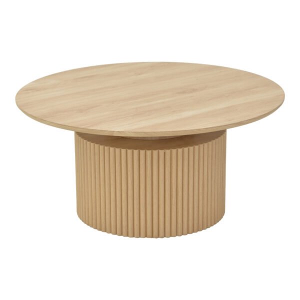 Τραπέζι σαλονιού Opols House Genius mdf σε  φυσική απόχρωση Φ90x42εκ - Image 2