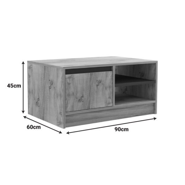 Τραπέζι σαλονιού Narli House Genius σε oak απόχρωση 90x60x45εκ - Image 6