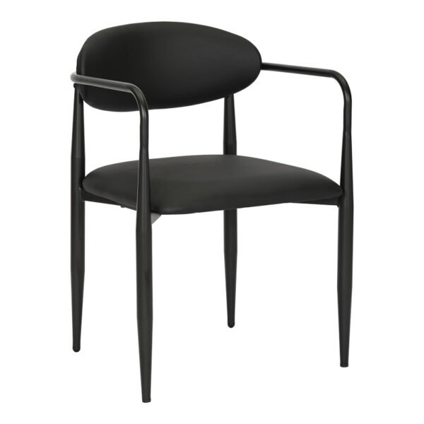 Πολυθρόνα Kalone House Genius pu σε μαύρη απόχρωση 56x55x78εκ