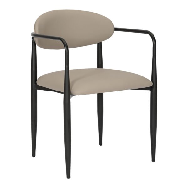 Πολυθρόνα Kalone House Genius pu σε γκρι-μπεζ απόχρωση 56x55x78εκ