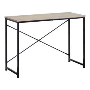 Γραφείο εργασίας Bailon House Genius σε oak απόχρωση με μαύρο μέταλλο 100x40x70εκ