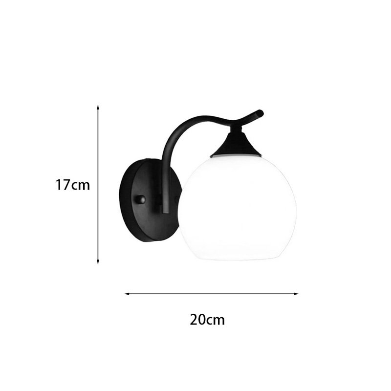 Φωτιστικό τοίχου-απλίκα Belinest House Genius E27 μέταλλο - γυαλί σε μαύρο-λευκό 20x14x17εκ - Image 3