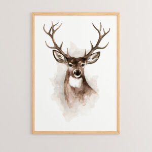 Πίνακας Deereby House Genius με ψηφιακή εκτύπωση και πλαίσιο 33x1.5x48εκ