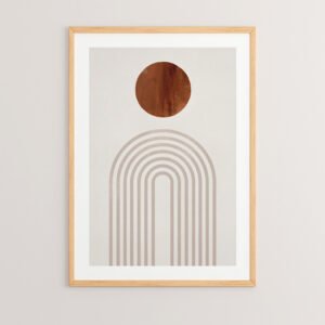 Πίνακας Linoua House Genius με ψηφιακή εκτύπωση και πλαίσιο 33x1.5x48εκ