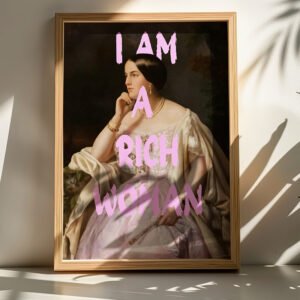 Πίνακας Richy House Genius με ψηφιακή εκτύπωση και πλαίσιο 33x1.5x48εκ