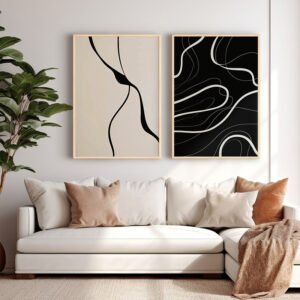 Πίνακας Bennez House Genius δίπτυχος με ψηφιακή εκτύπωση και πλαίσιο 33x1.5x48εκ