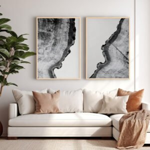 Πίνακας Nepen House Genius δίπτυχος με ψηφιακή εκτύπωση και πλαίσιο 33x1.5x48εκ