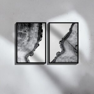 Πίνακας Nepen I House Genius δίπτυχος με ψηφιακή εκτύπωση και πλαίσιο 33x1.5x48εκ