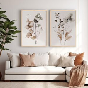 Πίνακας Jackel House Genius δίπτυχος με ψηφιακή εκτύπωση και πλαίσιο 33x1.5x48εκ