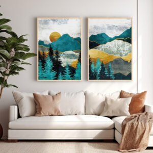 Πίνακας Lovas House Genius δίπτυχος με ψηφιακή εκτύπωση και πλαίσιο 33x1.5x48εκ