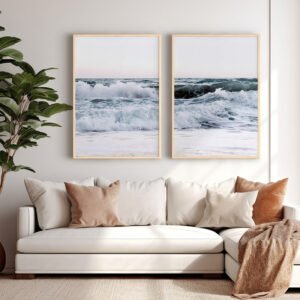 Πίνακας Kaleria House Genius δίπτυχος με ψηφιακή εκτύπωση και πλαίσιο 33x1.5x48εκ