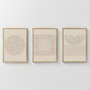 Πίνακας Fouldy House Genius τρίπτυχος με ψηφιακή εκτύπωση και πλαίσιο 33x1.5x48εκ