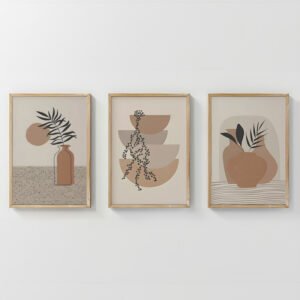 Πίνακας Derzy House Genius τρίπτυχος με ψηφιακή εκτύπωση και πλαίσιο 33x1.5x48εκ