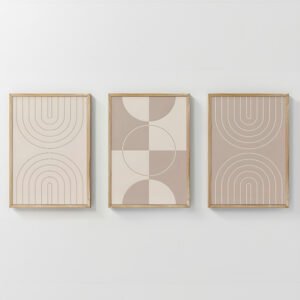 Πίνακας Zenzia House Genius τρίπτυχος με ψηφιακή εκτύπωση και πλαίσιο 33x1.5x48εκ