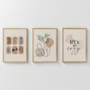 Πίνακας Xinbia House Genius τρίπτυχος με ψηφιακή εκτύπωση και πλαίσιο 33x1.5x48εκ