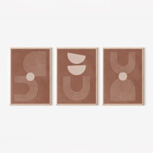 Πίνακας Banba House Genius τρίπτυχος με ψηφιακή εκτύπωση και πλαίσιο 33x1.5x48εκ