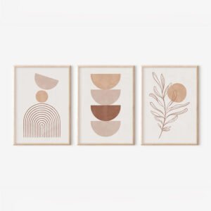 Πίνακας Teronja House Genius τρίπτυχος με ψηφιακή εκτύπωση και πλαίσιο 33x1.5x48εκ