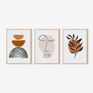 Πίνακας Dremfia House Genius τρίπτυχος με ψηφιακή εκτύπωση και πλαίσιο 33x1.5x48εκ