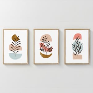 Πίνακας Thera House Genius τρίπτυχος με ψηφιακή εκτύπωση και πλαίσιο 33x1.5x48εκ