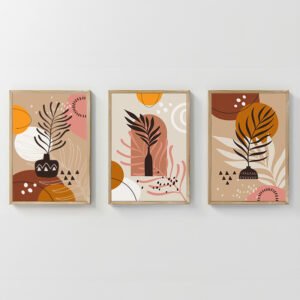 Πίνακας Nyxen House Genius τρίπτυχος με ψηφιακή εκτύπωση και πλαίσιο 33x1.5x48εκ