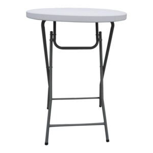 Τραπέζι μπαρ catering Event House Genius πτυσσόμενο λευκό Φ81x110εκ