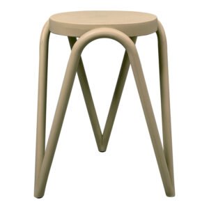 Σκαμπό Serzona House Genius pp σε απόχρωση cappuccino Φ27x45.5εκ