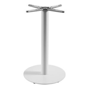 Βάση τραπεζιού Jefry House Genius μεταλλική σε λευκή απόχρωση Φ48x73εκ