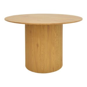 Τραπέζι Karulo House Genius mdf σε sonoma απόχρωση Φ120x76εκ