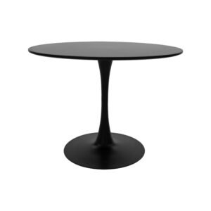 Tραπέζι Balou House Genius mdf σε μαύρη απόχρωση Φ80x73εκ