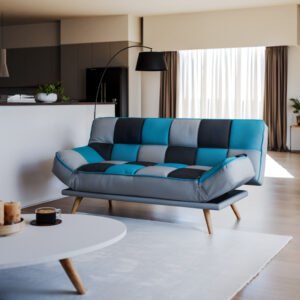 Καναπές - κρεβάτι Andy House Genius 3θέσιος με ύφασμα πολύχρωμο 178x91x86εκ