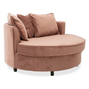 Πολυθρόνα-καναπές Ophelia House Genius βελούδο σάπιο μήλο 123x120x85εκ