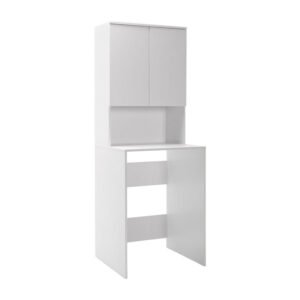 Έπιπλο πλυντηρίου Ryda House Genius μελαμίνης λευκό 65x60x182εκ
