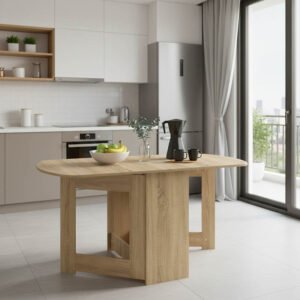 Τραπέζι Nadine House Genius πολυμορφικό-επεκτεινόμενο χρώμα sonoma 160x80x76.5εκ