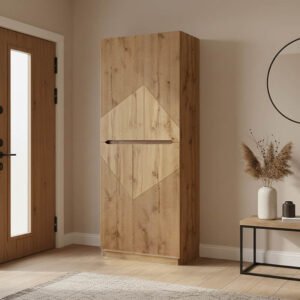 Παπουτσοθήκη-ντουλάπι Kebell House Genius σε oak απόχρωση 71x41.5x180.4εκ