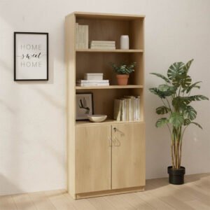Βιβλιοθήκη γραφείου επαγγελματική Amazon House Genius χρώμα sonoma 80x40x200εκ