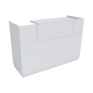 Γραφείο reception Lotus House Genius σε λευκή απόχρωση 140x70x110εκ