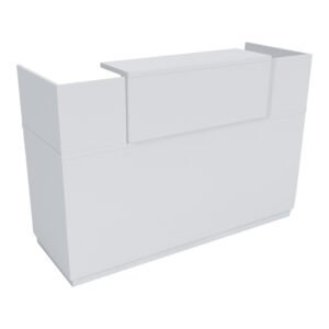 Γραφείο reception Lotus House Genius σε λευκή απόχρωση 180x70x110εκ